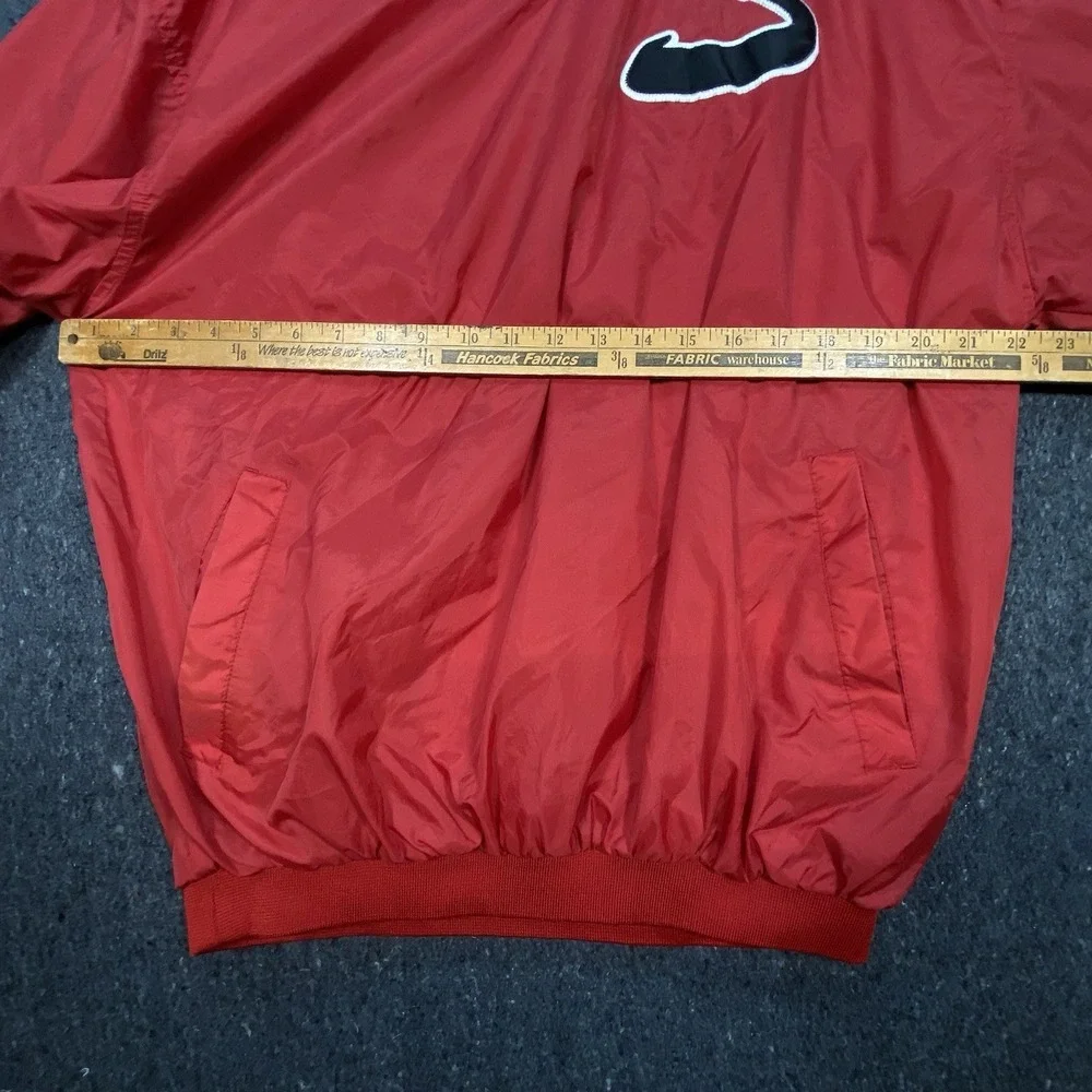 Rawlings Baseball Collegiate #12‎ V-Neck Warmup Jacket Sz L Slash Pockets - Picture 8 of 8